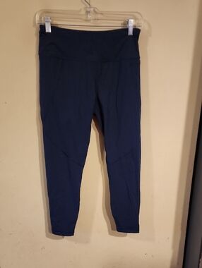 Sweaty Betty Navy POWER High-Rise 7/8 Leggings